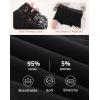 imageINNERSY Womens Lace Underwear Cotton Soft Boyshorts Panties Boxer Briefs 3 PackSolid Black