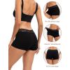 imageINNERSY Womens Lace Underwear Cotton Soft Boyshorts Panties Boxer Briefs 3 PackSolid Black