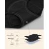 imageINNERSY Womens Period Underwear Hipster Postpartum Leakproof Protective Menstrual Panties 3PackBlack