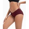 imageINNERSY Womens Period Underwear Hipster Postpartum Leakproof Protective Menstrual Panties 3PackDeep Charm