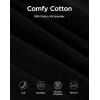 imageINNERSY Womens Underwear Cotton Hipster Panties Mid Rise Briefs Wide Waistband 6 PackColored Black