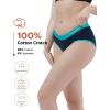 imageINNERSY Womens Underwear Cotton Hipster Panties Mid Rise Briefs Wide Waistband 6 PackDark Series With Wide Band