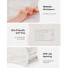 imageINNERSY Womens Underwear Cotton Hipster Panties Mid Rise Briefs Wide Waistband 6 PackLight Series With Wide Band