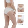 imageINNERSY Womens Underwear Cotton Hipster Panties Mid Rise Briefs Wide Waistband 6 PackLight Series With Wide Band