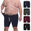imageINNERSY Mens Plus Size Underwear Cotton Boxer Briefs Moisture Wicking Boxers 4 PackDark Retro