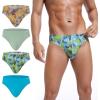 imageINNERSY Mens Underwear Briefs Bikini Cut Covered Waistband Underpants 4PackCamouflage Forest