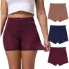 imageINNERSY Womens High Waisted Period Underwear Boy Shorts Panties for Postpartum Menstrual 3PackDark Vintage