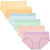 imageINNERSY Womens Underwear Cotton Hipster Panties Mid Rise Briefs Wide Waistband 6 PackDreamy Hues