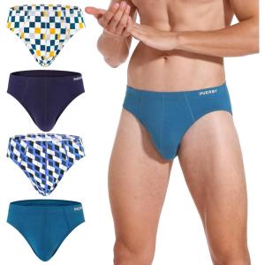 imageINNERSY Mens Underwear Briefs Bikini Cut Covered Waistband Underpants 4PackSea Story