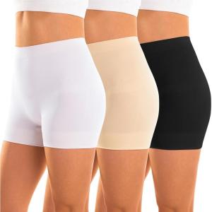 imageINNERSY Womens Boyshorts Shapewear Slip Shorts Tummy Control Shaping Underwear 3PackBasics