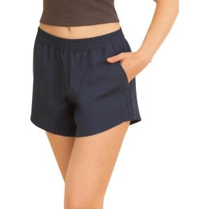 imageINNERSY Womens Menstrual Leakproof 2in1 Athletic Shorts with Pocket Built in Period Underwear for Women Teens GirlsDark Blue
