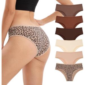imageINNERSY Womens Underwear Cheeky Hipster Panties Breathable Cotton Panty 6PackMilaed