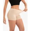 imageINNERSY Womens 47quot Inseam Boy Shorts Underwear Silky Boxer Briefs Panties 3PackNude Tones