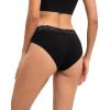 imageINNERSY Womens Cotton Bikini Underwear High Cut Lace Hipster Panties 4PackBlack