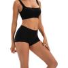 imageINNERSY Womens Cotton Boyshorts Underwear Soft Moisture Wicking Boxer Briefs 4PackShadow Basic