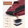 imageINNERSY Womens Cotton Lace Period Underwear Postpartum Hipster Panties Menstrual Bikini Briefs 3 Pack2 BlackRed