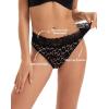imageINNERSY Womens Cotton Lace Period Underwear Postpartum Hipster Panties Menstrual Bikini Briefs 3 PackBlossom Star