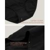 imageINNERSY Womens Cotton Underwear Super High Waisted Briefs Soft Full Coverage Panties 4 PackBlack