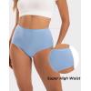 imageINNERSY Womens Cotton Underwear Super High Waisted Briefs Soft Full Coverage Panties 4 PackVibrant Brights