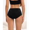 imageINNERSY Womens High Waisted Period Underwear Heavy Flow Postpartum Menstrual Panties 3PackBlack