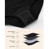 imageINNERSY Womens High Waisted Period Underwear Heavy Flow Postpartum Menstrual Panties 3PackBlack