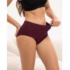 imageINNERSY Womens High Waisted Period Underwear Heavy Flow Postpartum Menstrual Panties 3PackVintage Dark
