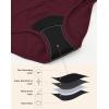 imageINNERSY Womens High Waisted Period Underwear Heavy Flow Postpartum Menstrual Panties 3PackVintage Dark