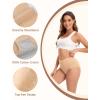 imageINNERSY Womens High Waisted Underwear Cotton Panties Regular ampamp Plus Size 5PackBlackbeigewhite