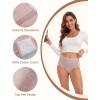 imageINNERSY Womens High Waisted Underwear Cotton Panties Regular ampamp Plus Size 5PackLight Mist
