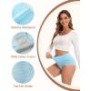 imageINNERSY Womens High Waisted Underwear Cotton Panties Regular ampamp Plus Size 5PackMacaroon