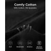 imageINNERSY Womens High Waisted Underwear Cotton Panties Regular ampamp Plus Size 5PackSolid Black