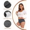 imageINNERSY Womens High Waisted Underwear Cotton Panties Regular ampamp Plus Size 5PackSolid Colors and Polka Dot