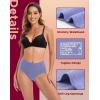 imageINNERSY Womens Period Underwear High Waisted Postpartum Menstrual Panties 3 PackBlue Night