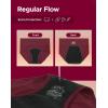 imageINNERSY Womens Period Underwear High Waisted Postpartum Menstrual Panties 3 PackRose Print