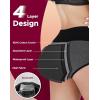 imageINNERSY Womens Period Underwear High Waisted Postpartum Menstrual Panties 3 PackSummer Equinox