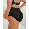 imageINNERSY Womens Plus Size Floral Lace Nylon Underwear High Waisted Panties 3PackBlack