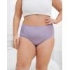 imageINNERSY Womens Plus Size Floral Lace Nylon Underwear High Waisted Panties 3PackLavender Blush