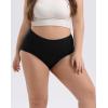 imageINNERSY Womens Plus Size XL5XL Cotton Underwear High Waisted Briefs Panties 4PackBlack