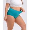 imageINNERSY Womens Plus Size XL5XL Cotton Underwear High Waisted Briefs Panties 4PackMint Sky