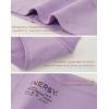 imageINNERSY Womens Plus Size XL5XL Cotton Underwear High Waisted Briefs Panties 4PackViolet Blush