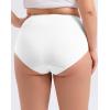 imageINNERSY Womens Plus Size XL5XL Cotton Underwear High Waisted Briefs Panties 4PackWhite