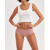 imageINNERSY Womens Seamless No Show Hipster Panties Invisible Light Underwear 3PackBlackBrick RedNude