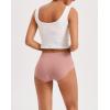 imageINNERSY Womens Seamless No Show Hipster Panties Invisible Light Underwear 3PackBlackBrick RedNude