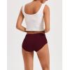imageINNERSY Womens Seamless No Show Hipster Panties Invisible Light Underwear 3PackRed Wine