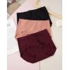 imageINNERSY Womens Seamless No Show Hipster Panties Invisible Light Underwear 3PackRed Wine