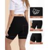 imageINNERSY Womens Slip Shorts for Under Dresses High Waisted Summer Shorts 3Pack2pack Black Nude