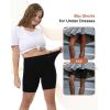 imageINNERSY Womens Slip Shorts for Under Dresses High Waisted Summer Shorts 3Pack2pack Black Nude