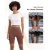 imageINNERSY Womens Slip Shorts for Under Dresses High Waisted Summer Shorts 3PackBlackCafeLight Beige