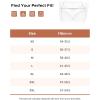 imageINNERSY Womens Underwear Cotton Briefs High Waisted Breathable Panties 5 PackBlack
