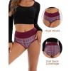 imageINNERSY Womens Underwear Cotton Briefs High Waisted Breathable Panties 5 PackChristmas